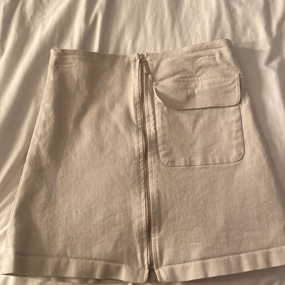 Cream skirt